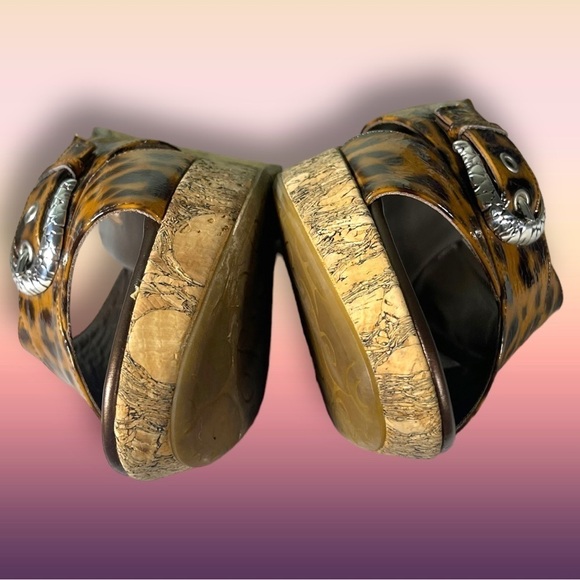 Brighton Leopard Print Wedge Sandals - Picture 10 of 16